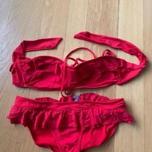 Kenneth Cole Reaction red bikini, S/M